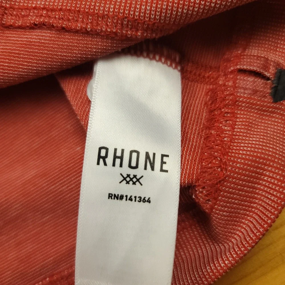 RHONE Men's Detla Pique Textured Polo Shirt XL‎ TG Performance Athletic Casual